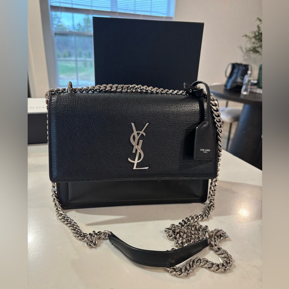 Authentic BLACK YSL SUNSET MEDIUM